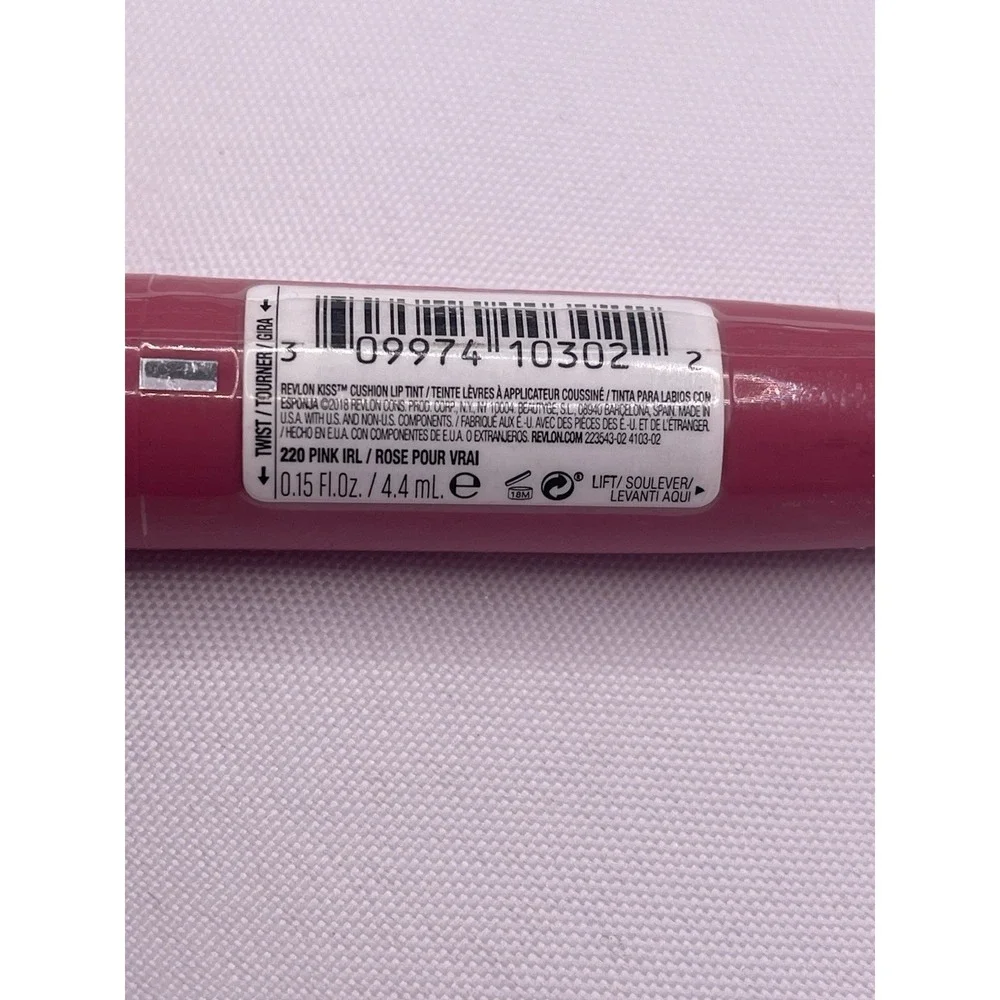 Revlon Kiss Cushion Lip‎ Tint, 220 PINK IRL